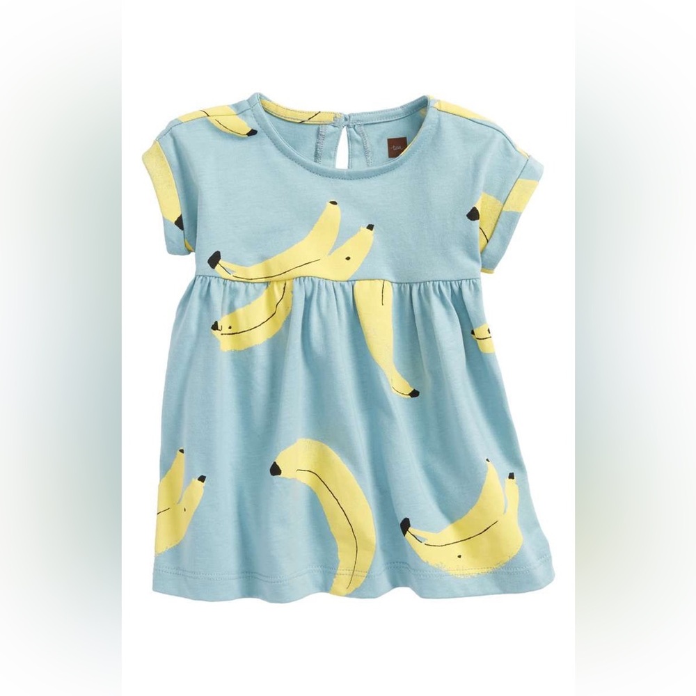 Tea Collection Banana Print Kids Tunic Dress